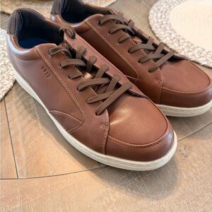 Nunn Bush Men's Brown Leather Sneakers